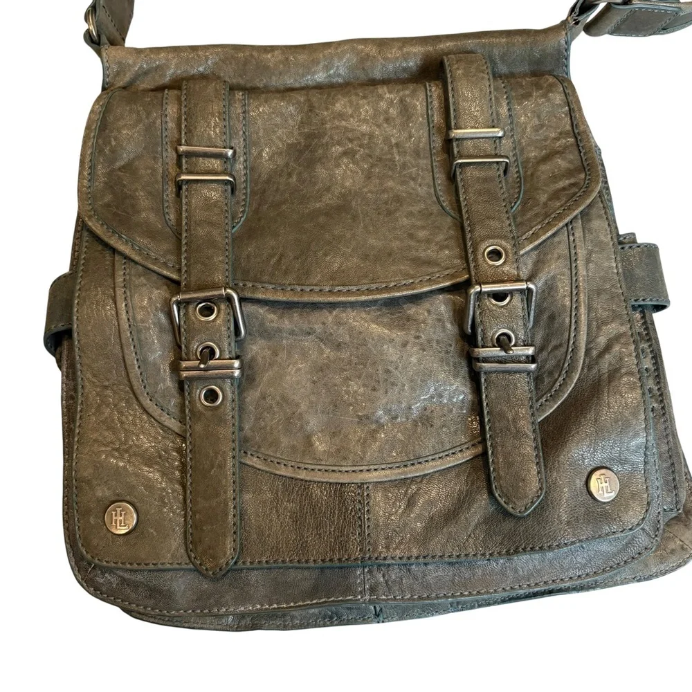 Men’s Rare Vintage Lockheart Leather Flap Closure Organizer Messenger Crossbody